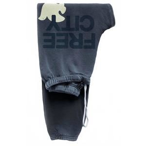 NEW FREECITY large logo sweatpant in moonshrooms